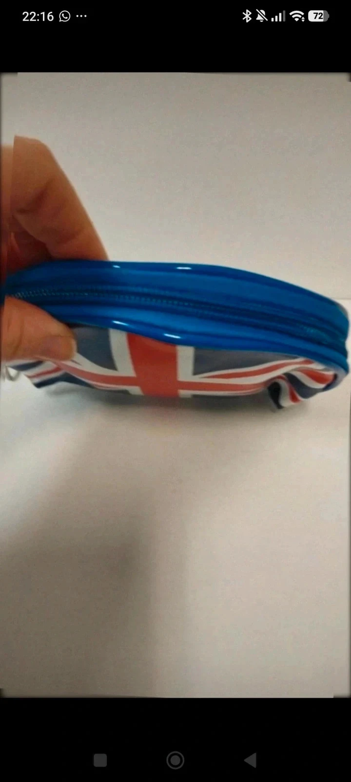 Portemonnee / make-uptasje Union Jack Blauw, rood en wit – 14 × 12 cm – photo 3